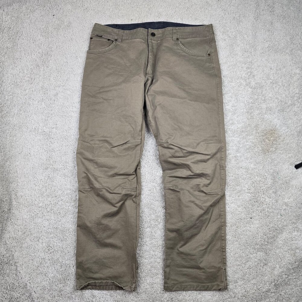 Kuhl Free Ryder Brown Pants Tapered Mens 38x32 Hiking Vintage Style Outdoors REI - Picture 2 of 9